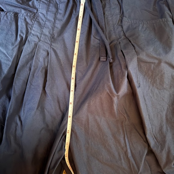 Anthropologie Maeve Pants Women Utility Wide Leg Blue Trousers Preppy - Picture 12 of 12